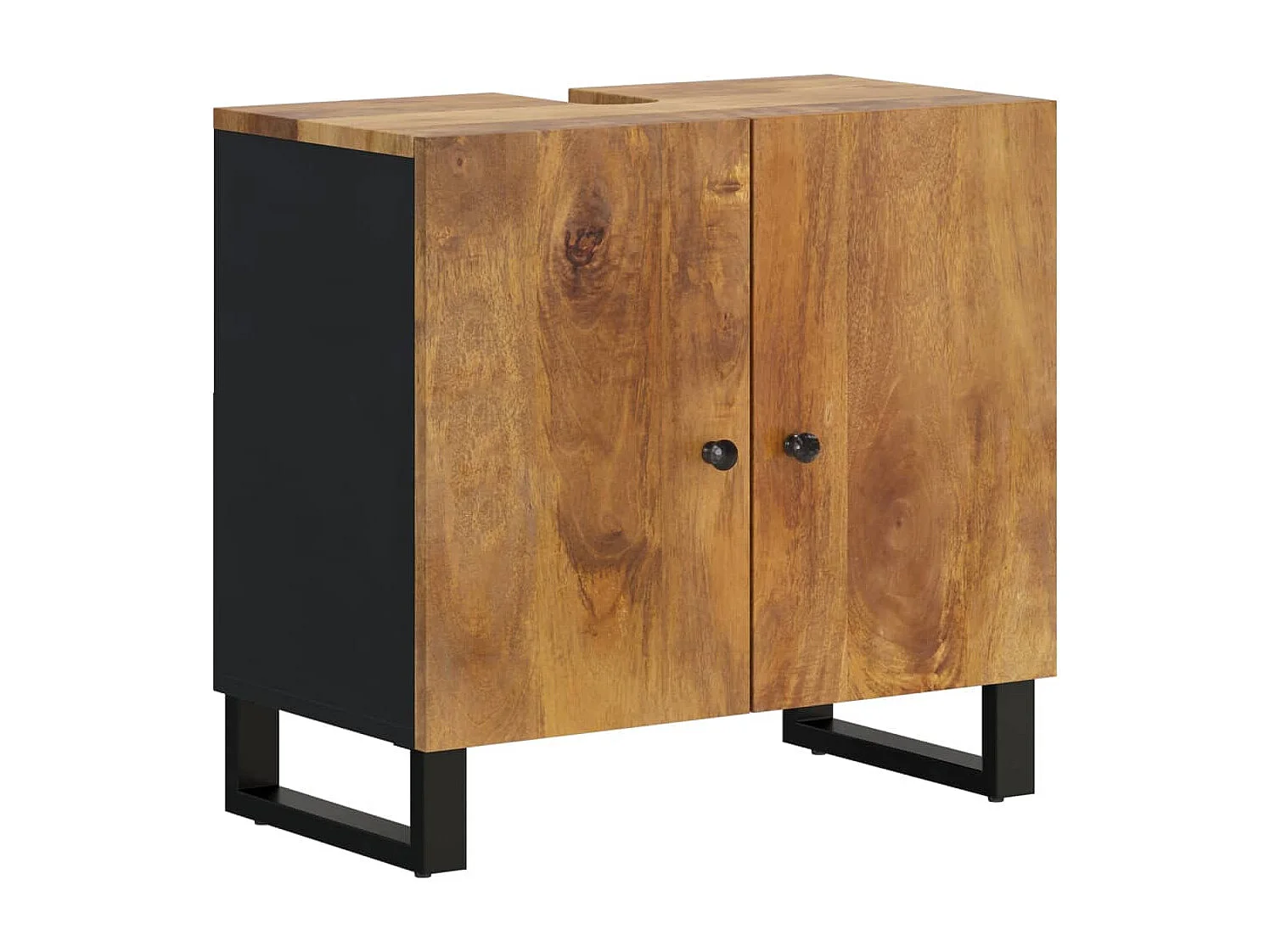 Ensemble de meubles de salle de bain 3 pcs bois manguier massif