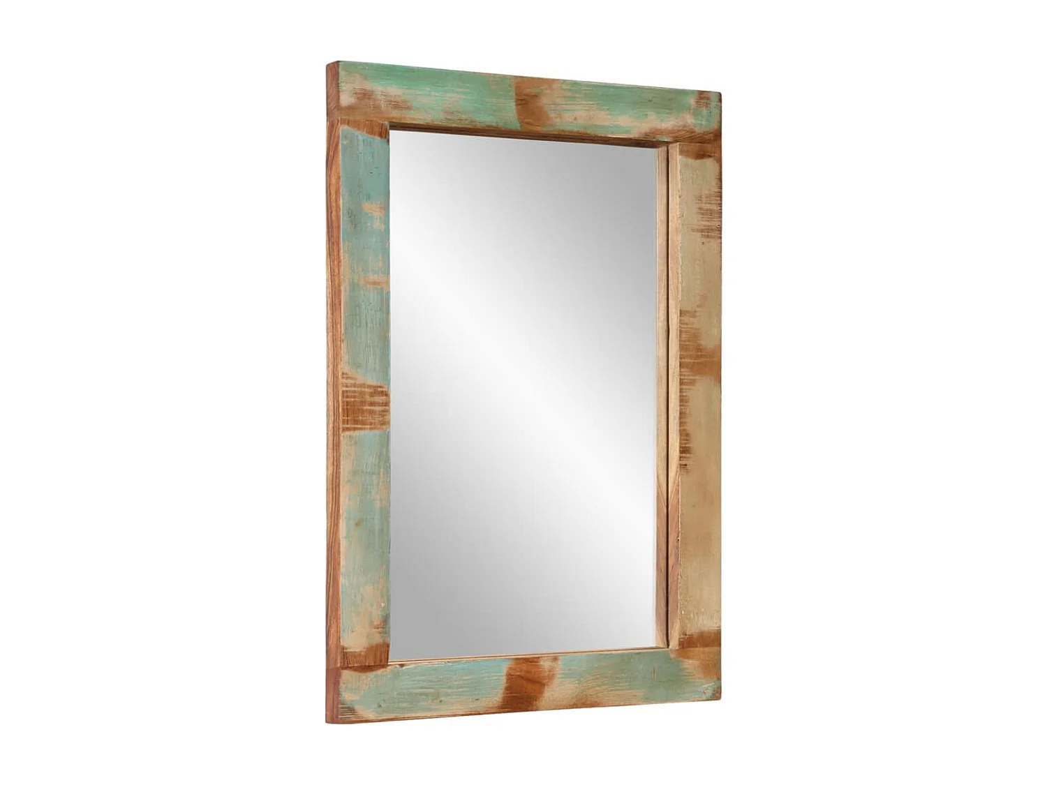 vidaXL Conjunto de muebles de baño 4 piezas madera maciza reciclada Multicolor