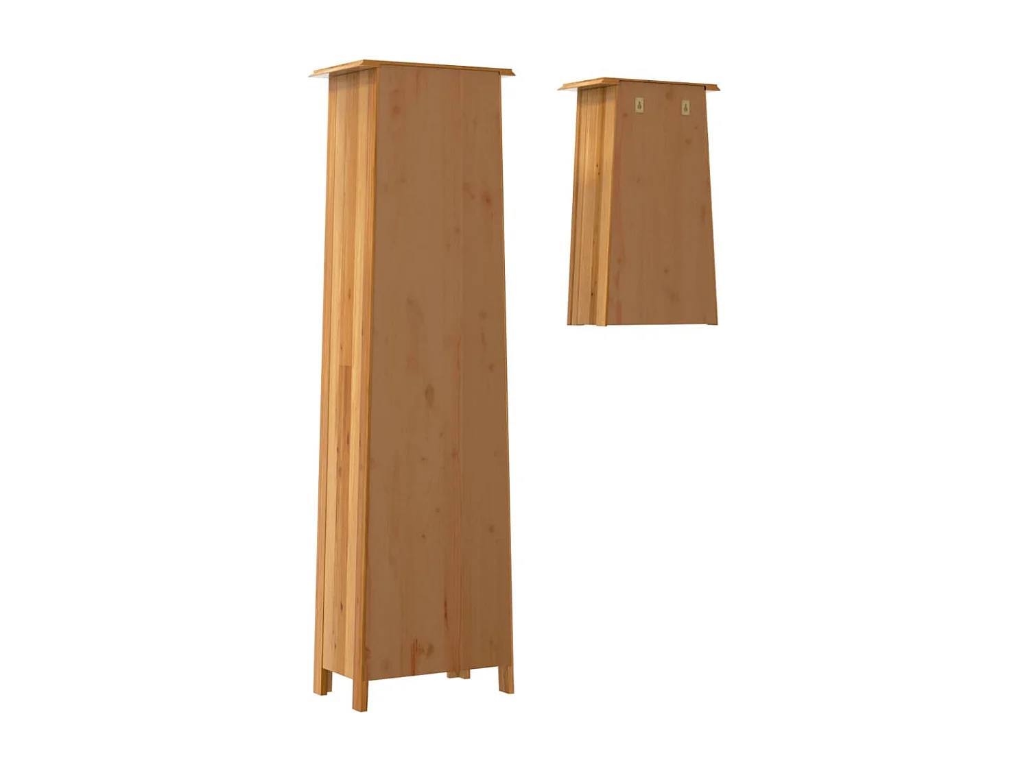 Ensemble de meubles de salle de bain 2 pcs bois de pin massif
