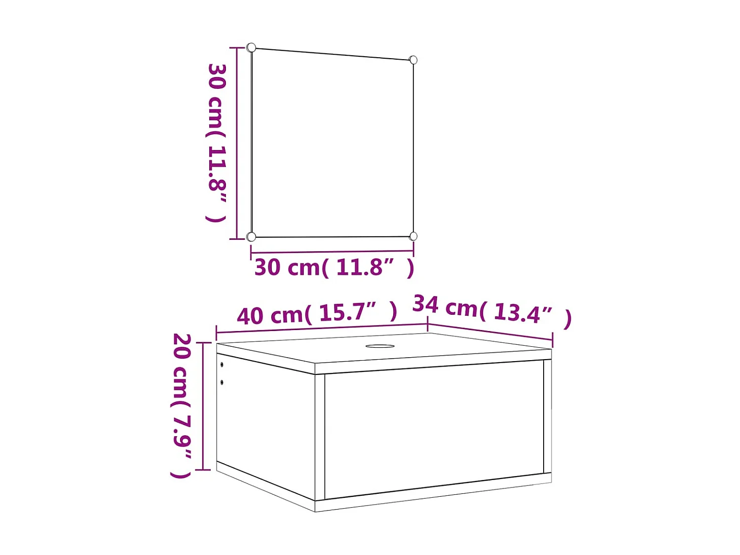Ensemble de meubles salle de bain 2 pcs chêne bois d'ingénierie