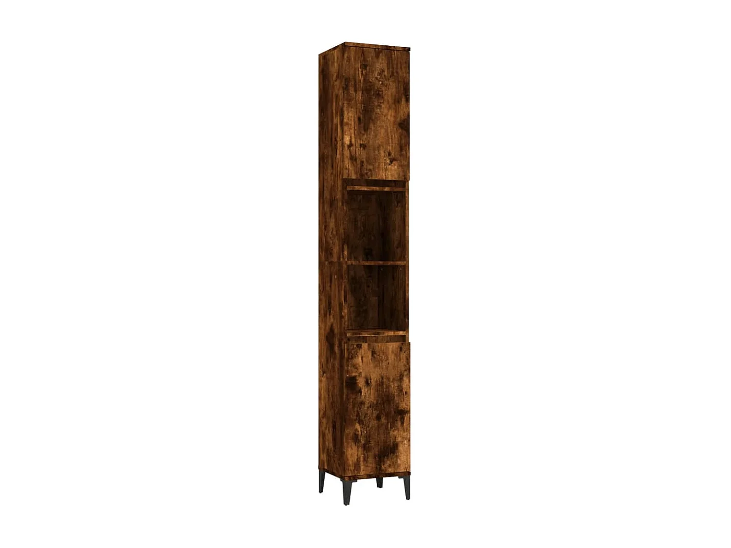 Ensemble de meubles de salle de bain 3 pcs Chêne fumé