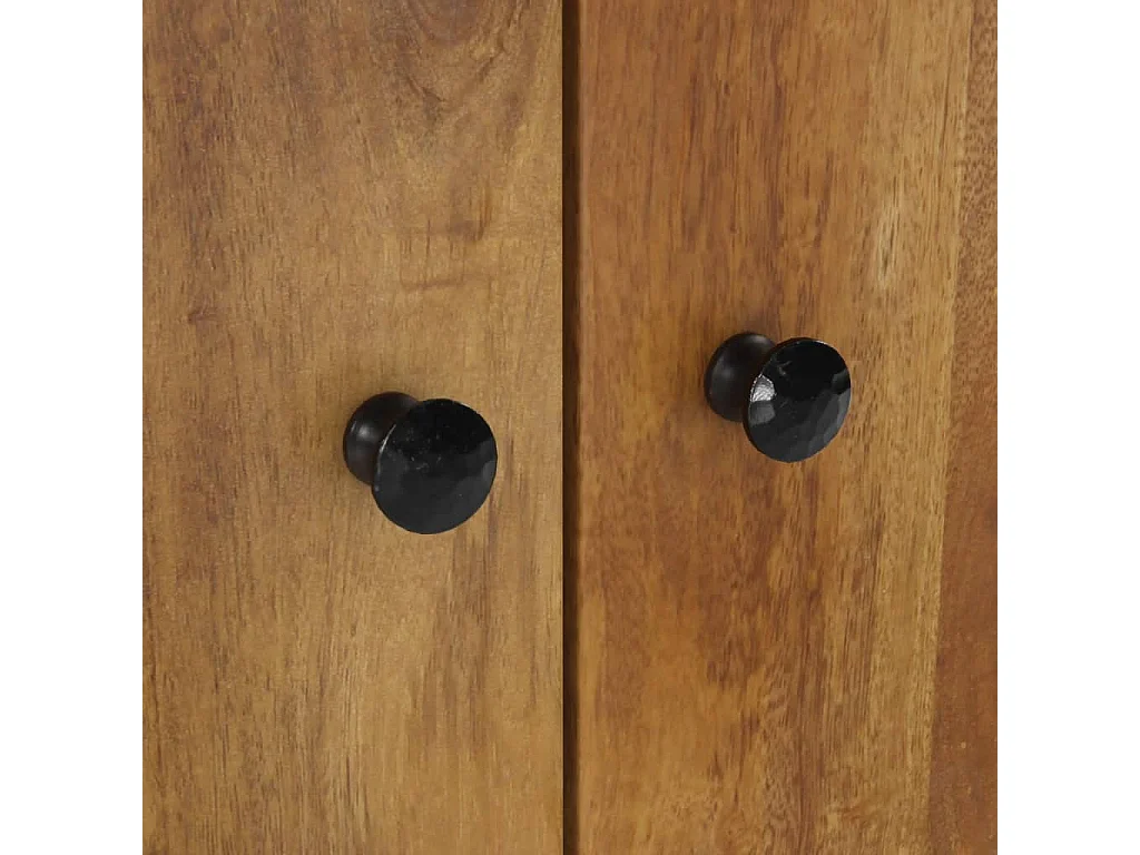 Ensemble de meubles salle de bain 2 pcs bois de manguier massif