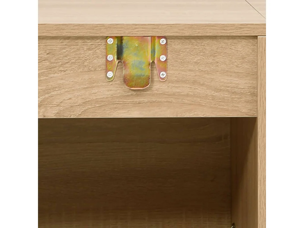 Ensemble de meubles salle de bain 5 pcs chêne bois d'ingénierie