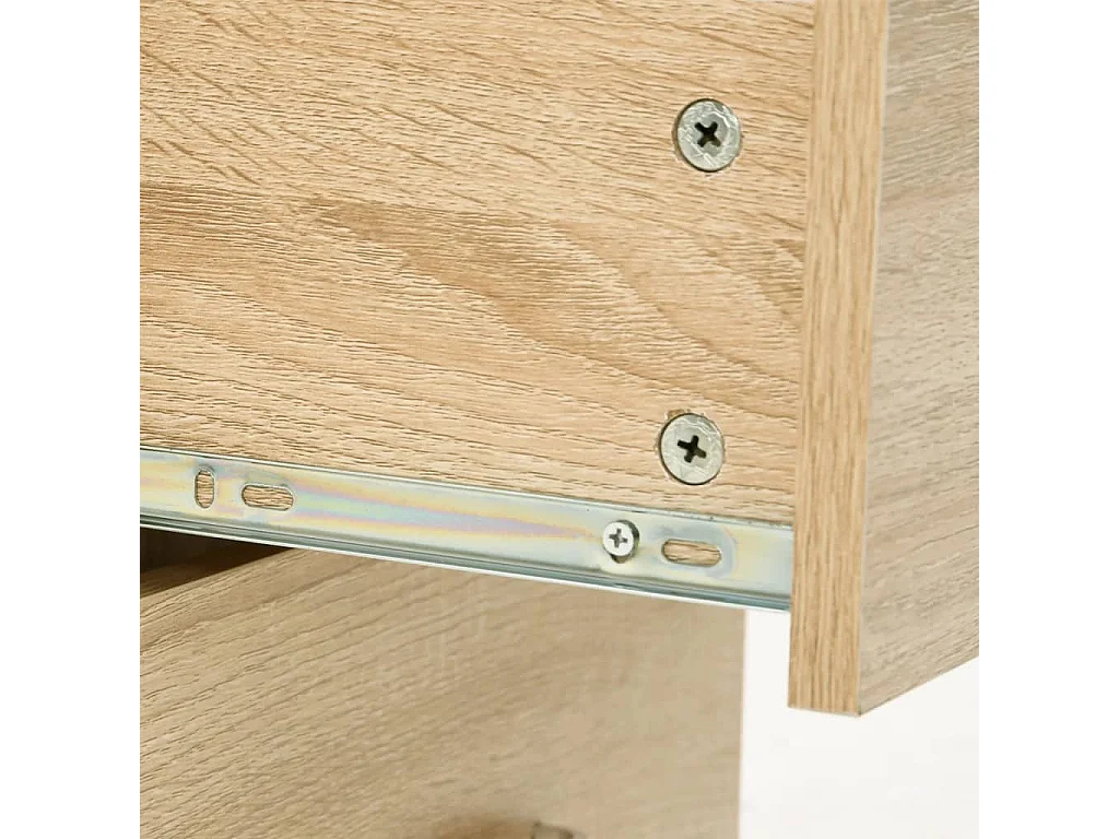 Ensemble de meubles salle de bain 5 pcs chêne bois d'ingénierie