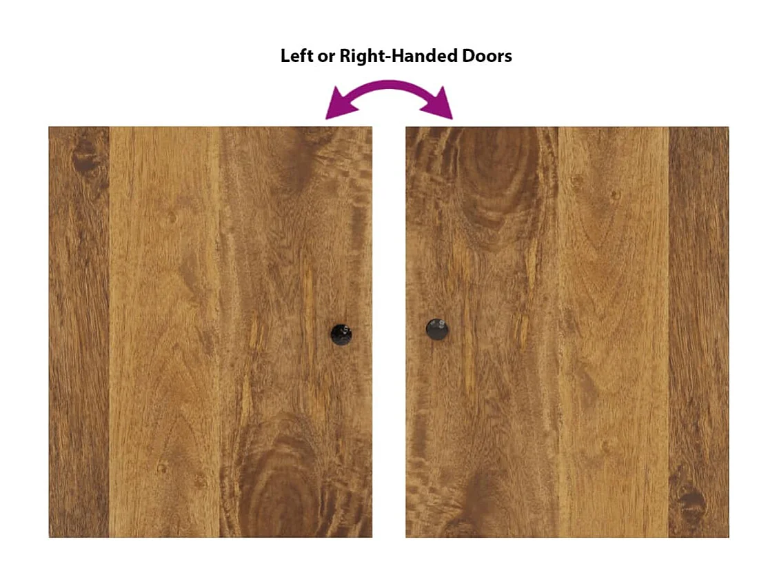 Ensemble de meubles de salle de bain 4 pcs bois manguier massif