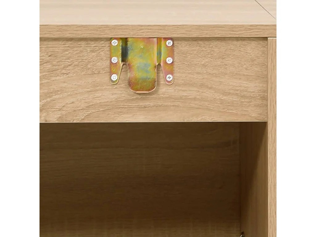 Ensemble de meubles salle de bain 2 pcs chêne bois d'ingénierie