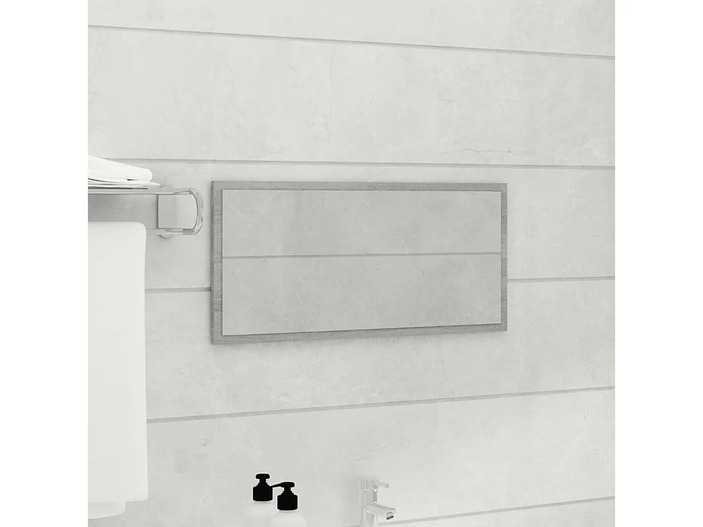 Ensemble de meubles de salle de bain 2 pcs Sonoma gris