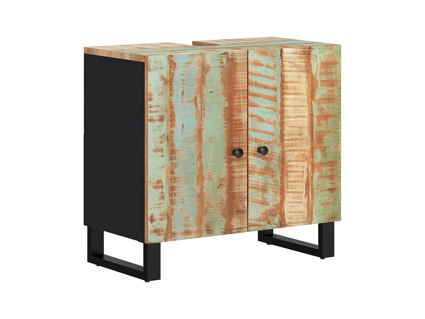 Meuble d'évier 62x33x58 bois de récupération et d'ingénierie