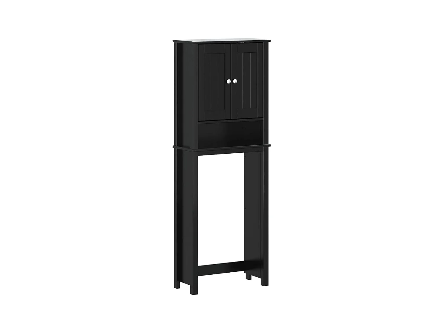 Rangement au-dessus de la cuvette BERG noir bois massif