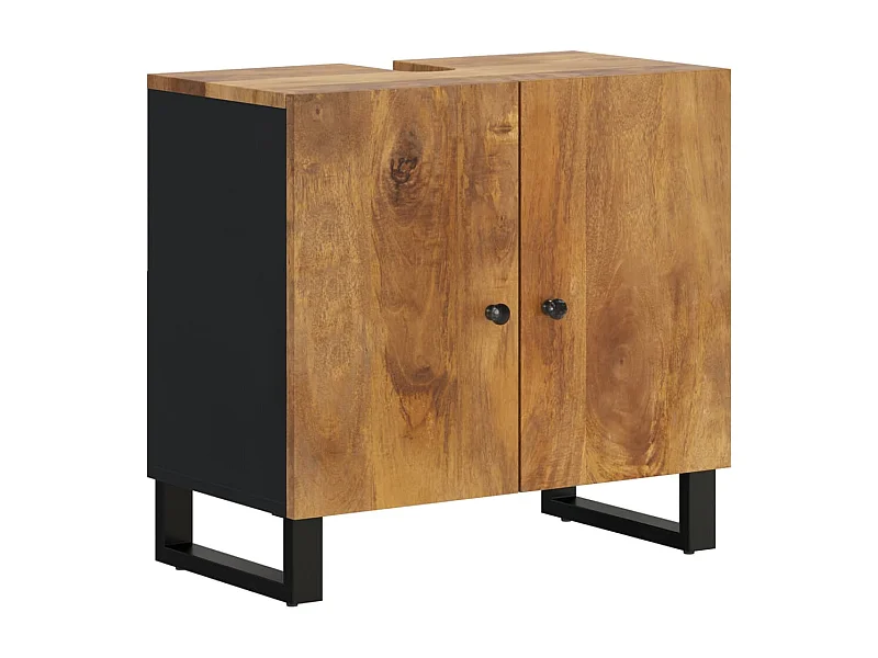 Meuble d'évier 62x33x58 bois de manguier et d'ingénierie