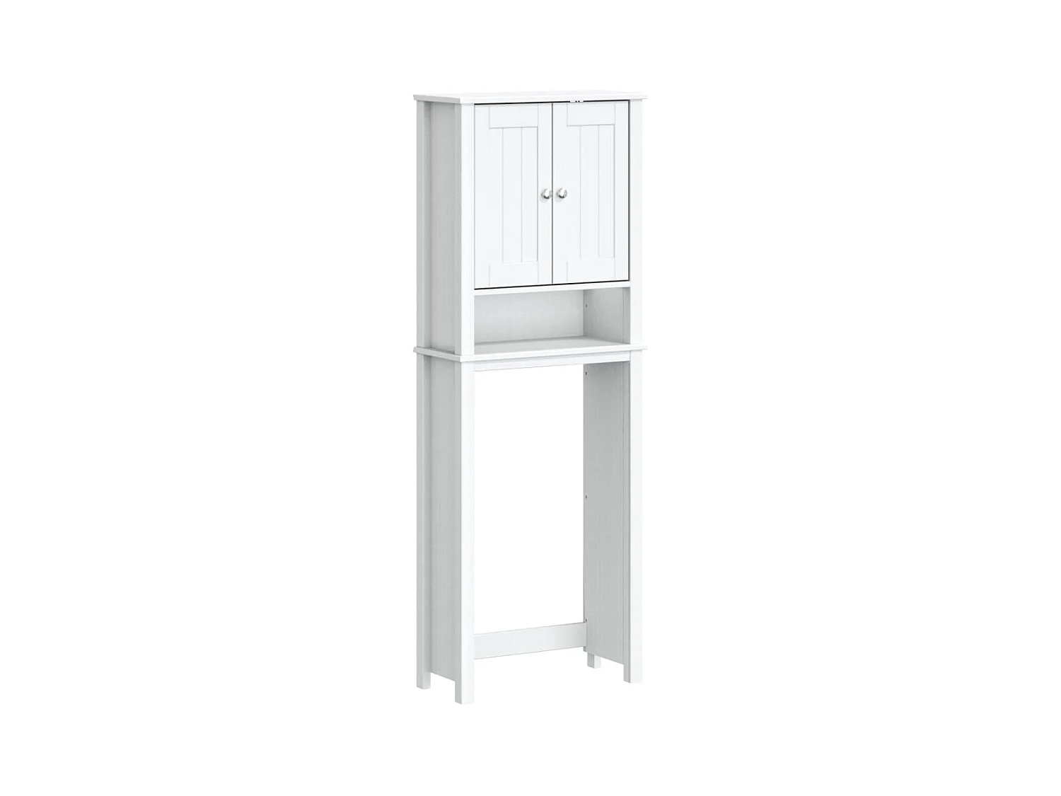 Rangement au-dessus de la cuvette BERG blanc bois massif