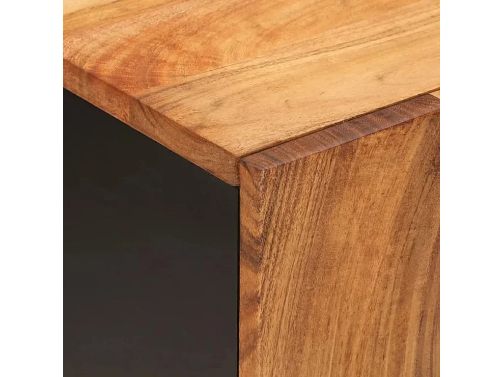 Meuble d'évier 62x33x58 bois d'acacia et d'ingénierie