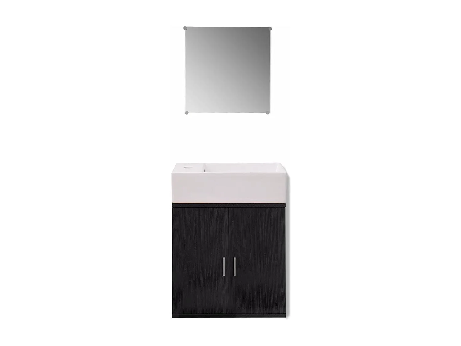 Meubles de salle de bains trois pièces Noir