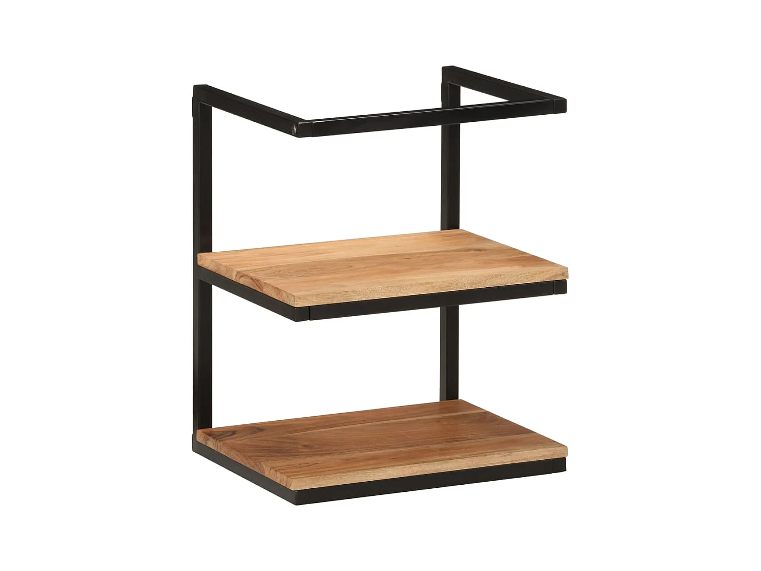 Étagère murale 40x30x50 bois massif d'acacia et fer