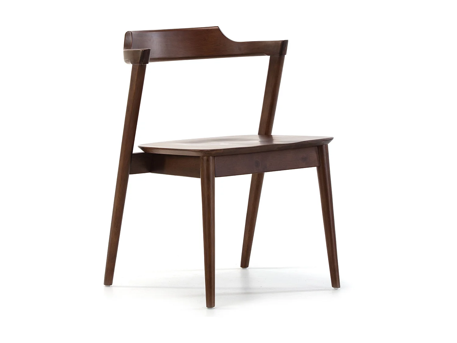 Ensemble table 80x80 cm et 4 chaises de salle à manger Venus Noyer