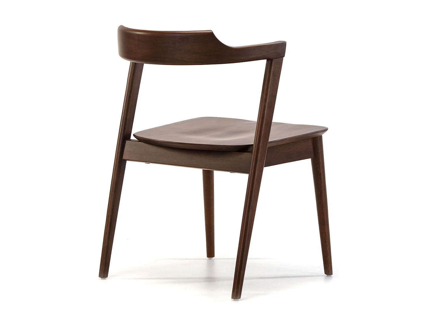 Ensemble table 80x80 cm et 4 chaises de salle à manger Venus Noyer