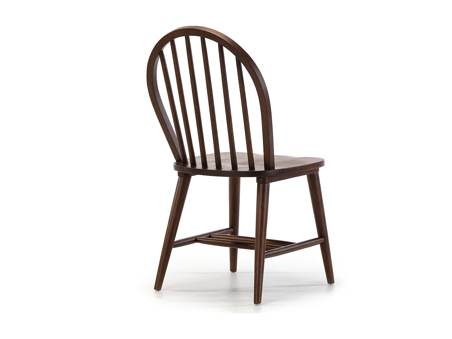 Ensemble table 80x80 cm et 4 chaises de salle à manger Clarck Noyer