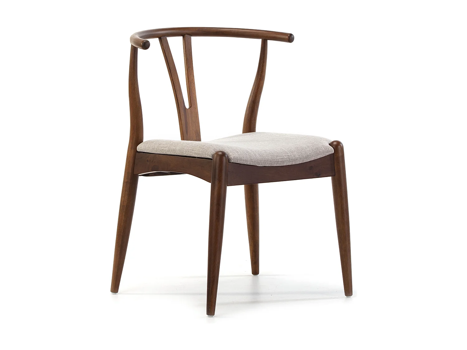 Ensemble table 80x80 cm et 4 chaises de salle à manger Rustic Noyer