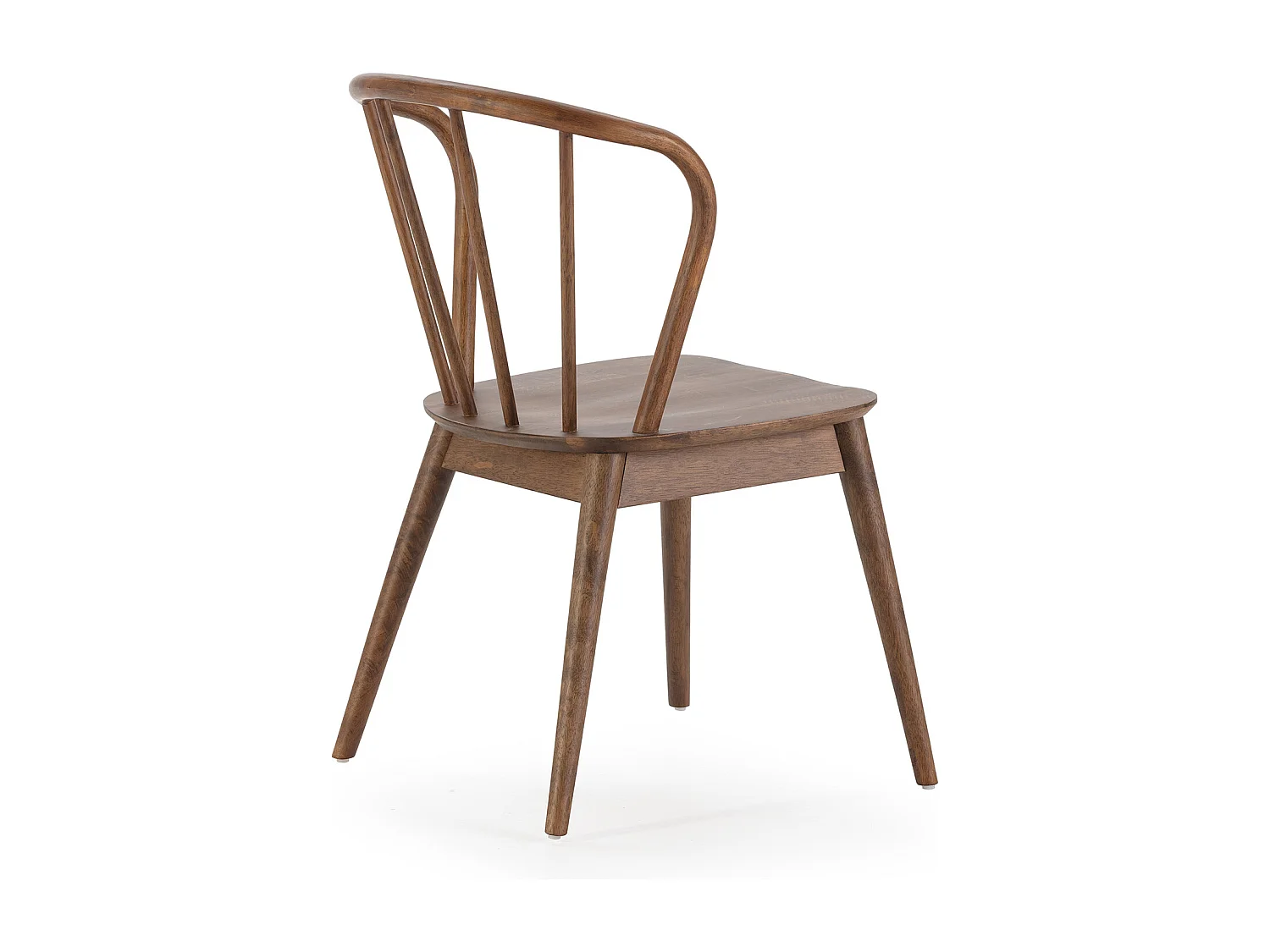 Ensemble table 80x80 cm et 4 chaises de salle à manger Brisa Noyer