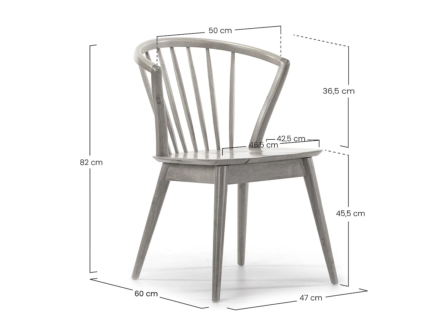 Speltafel 80x80 cm en 4 eetkamerstoelen Mura in eikenkleur.