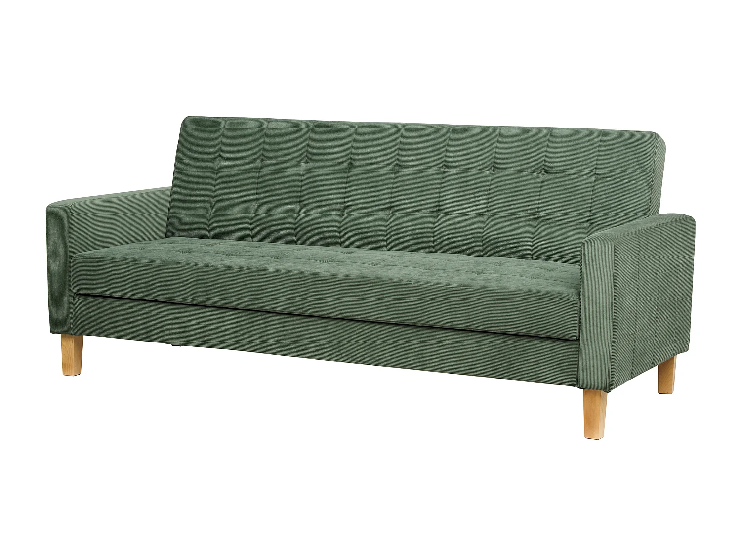 Divano letto VEHKOO Tessuto Verde scuro 3 posti