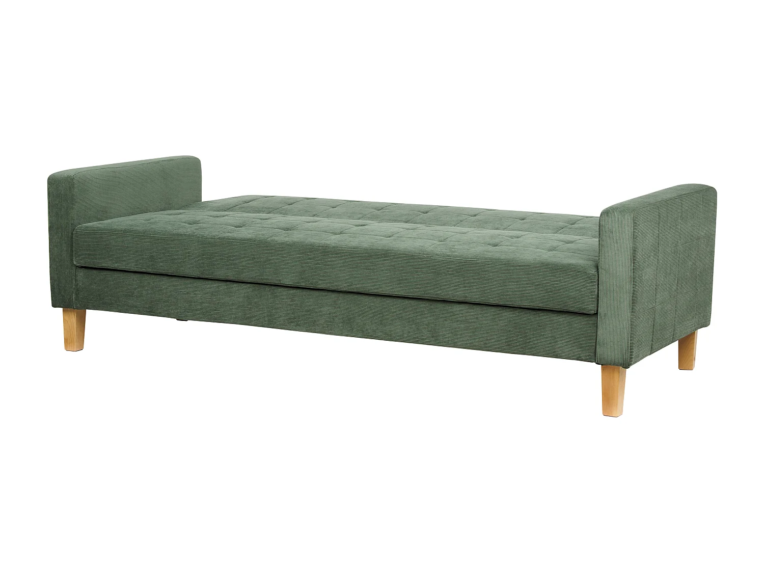 Divano letto VEHKOO Tessuto Verde scuro 3 posti