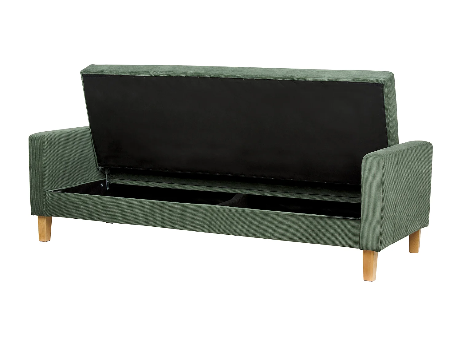 Divano letto VEHKOO Tessuto Verde scuro 3 posti