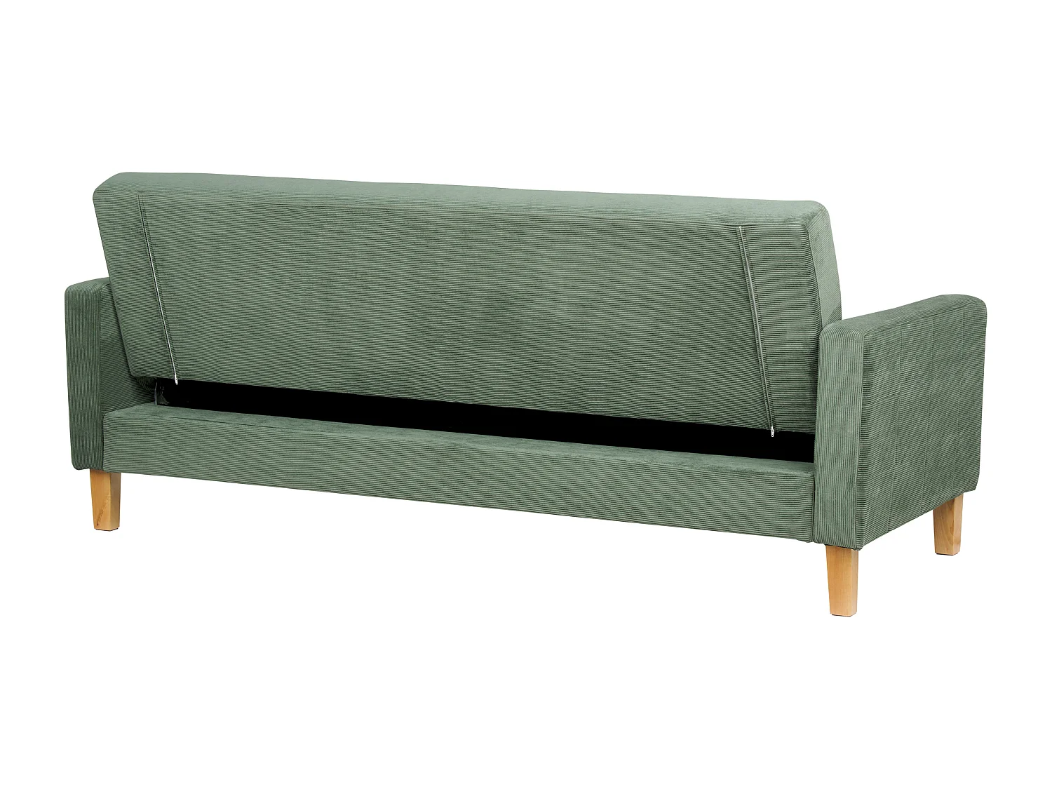 Divano letto VEHKOO Tessuto Verde scuro 3 posti