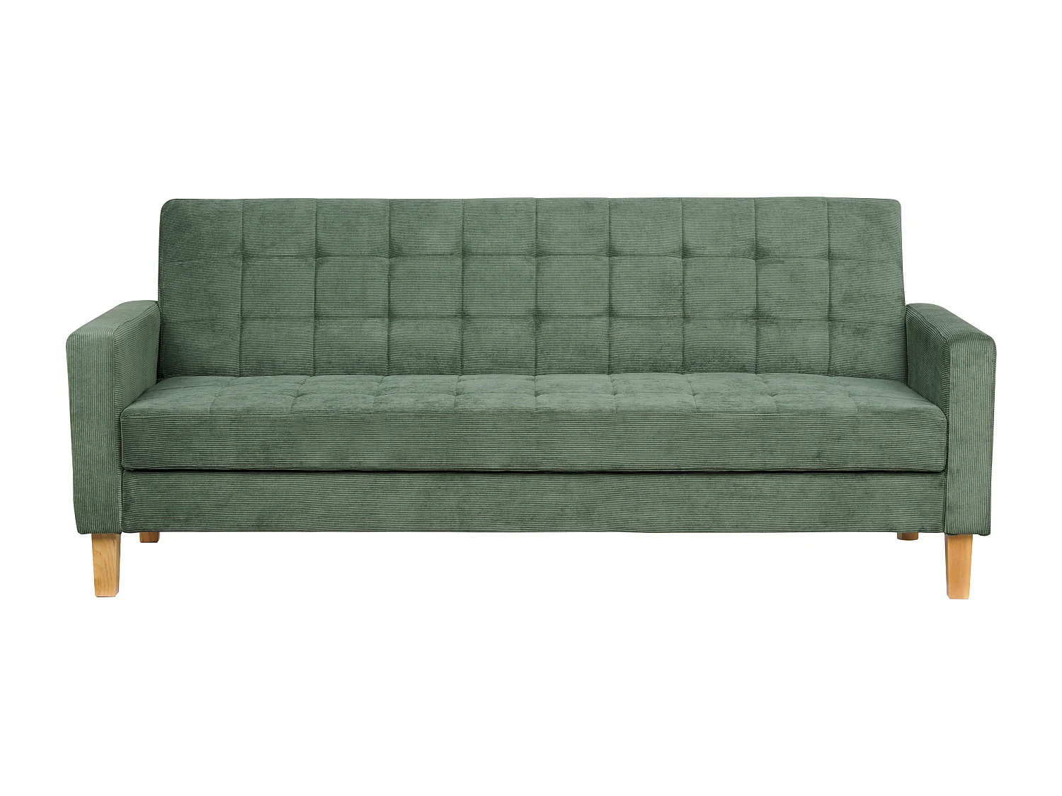 Sofa rozkładana VEHKOO Ciemnozielony dla 3 osób