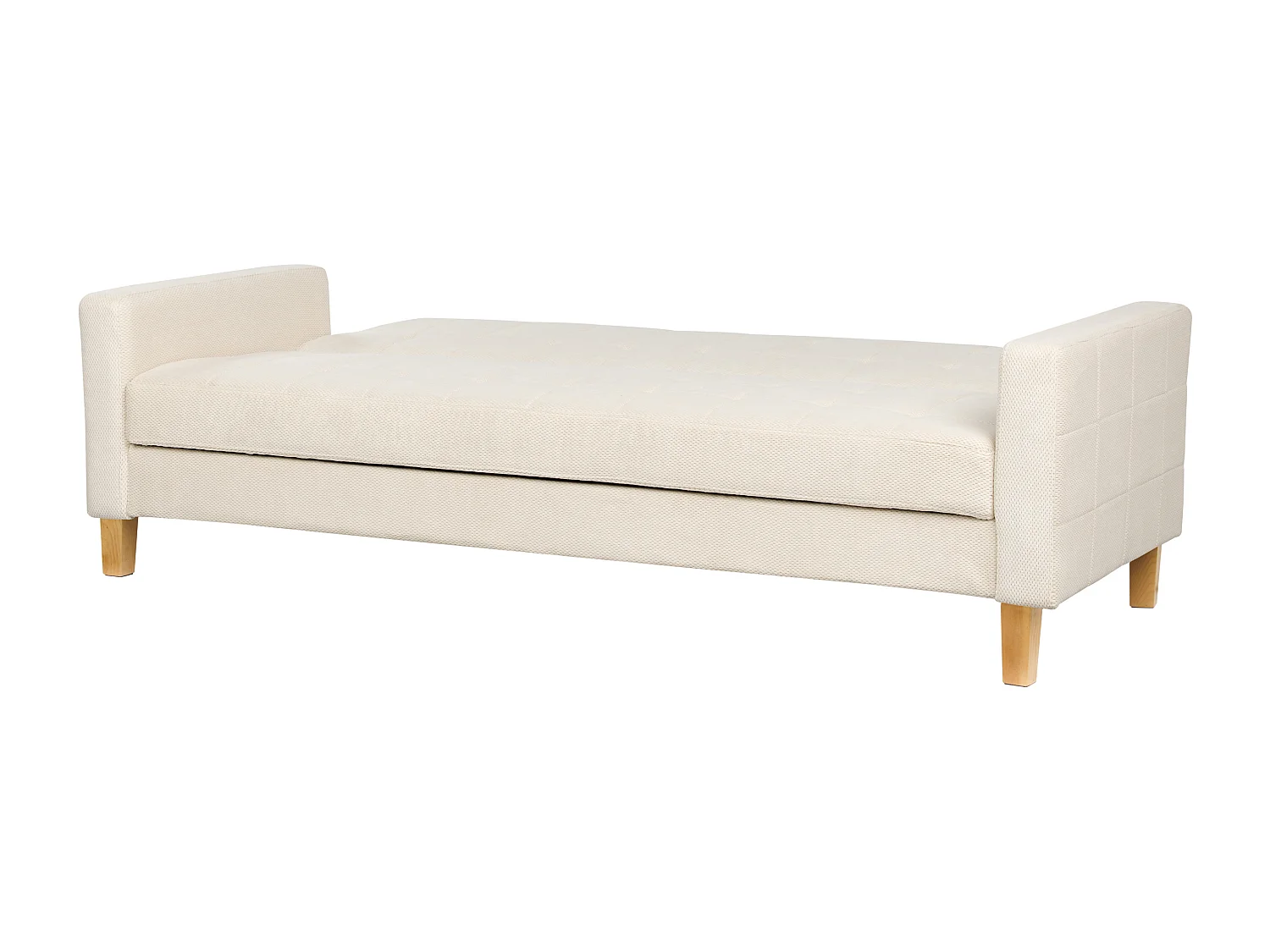 Divano letto VEHKOO Tessuto Bianco sporco 3 posti