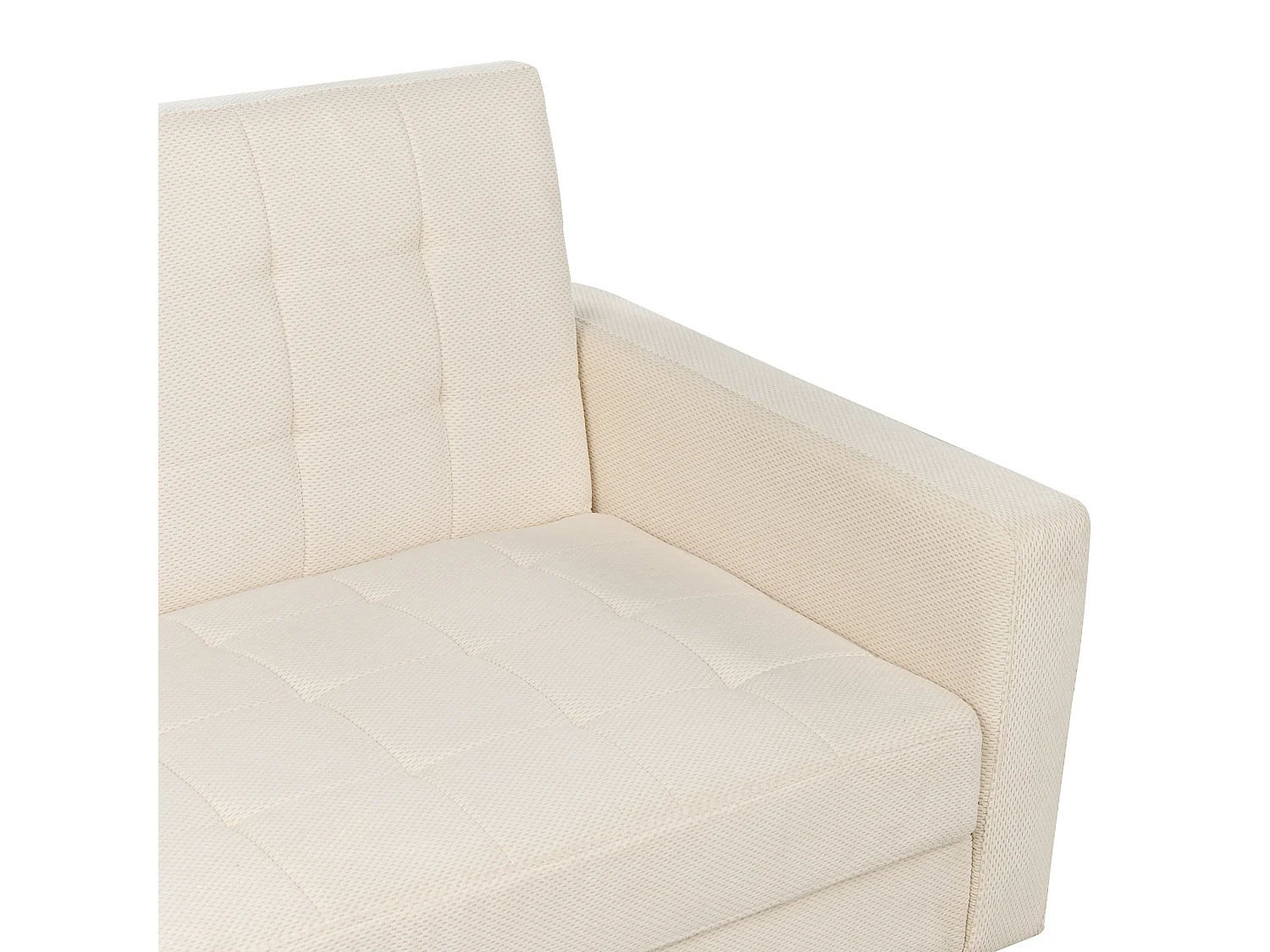 Divano letto VEHKOO Tessuto Bianco sporco 3 posti