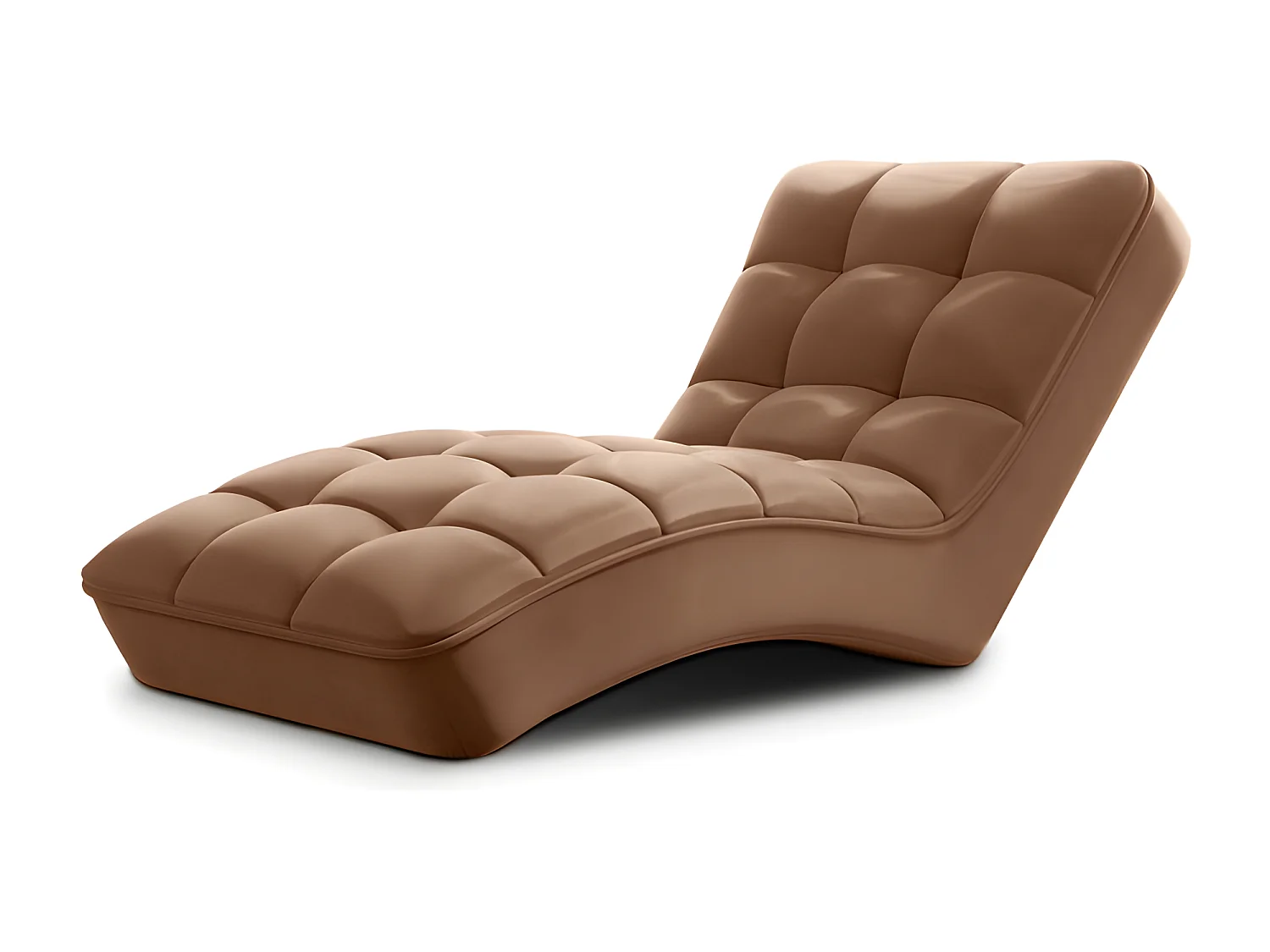 Chaiselongue Norra/Stoffbezug/Braun/An Lager