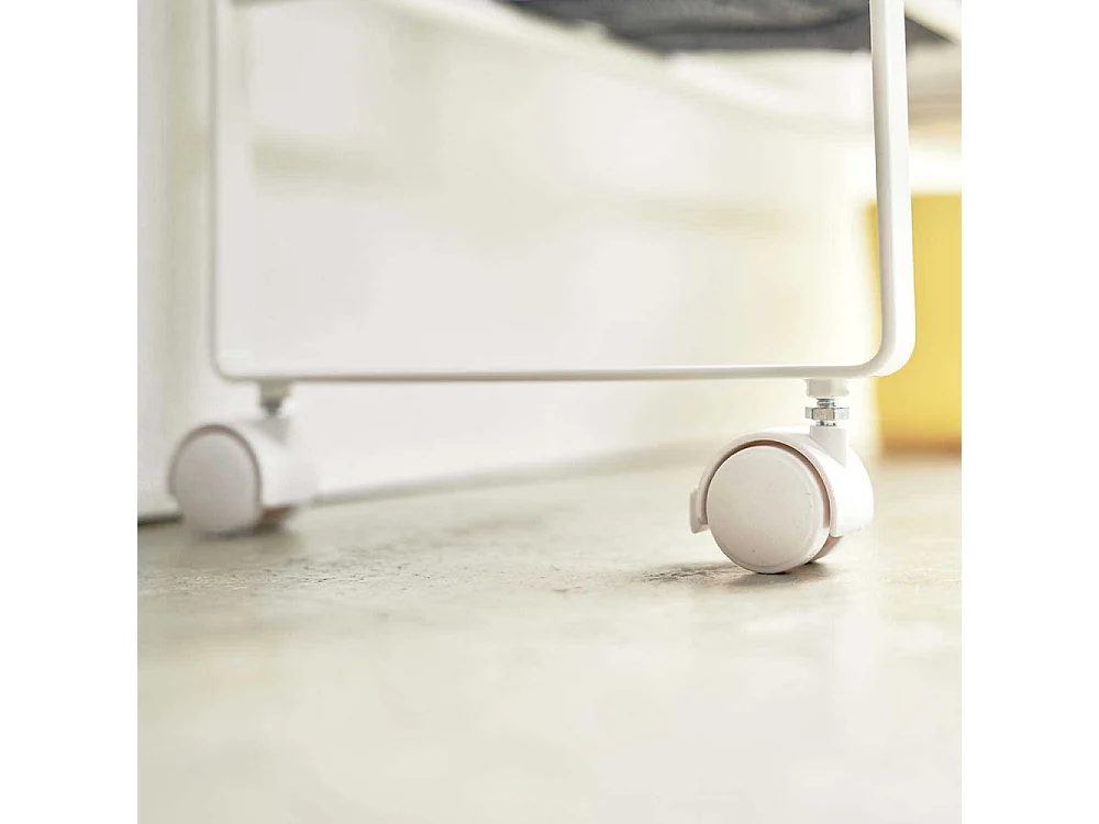 Etagère à chaussures en métal avec roulettes Tower