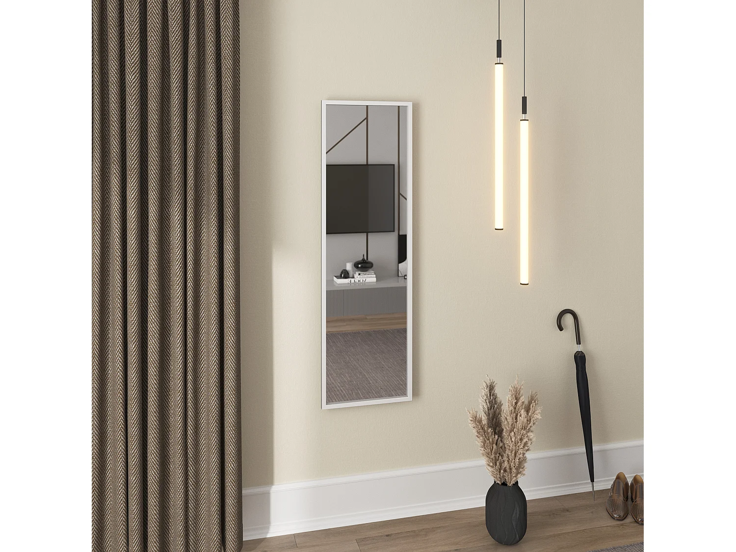 Specchio Wanda/Bianco/In Magazzino