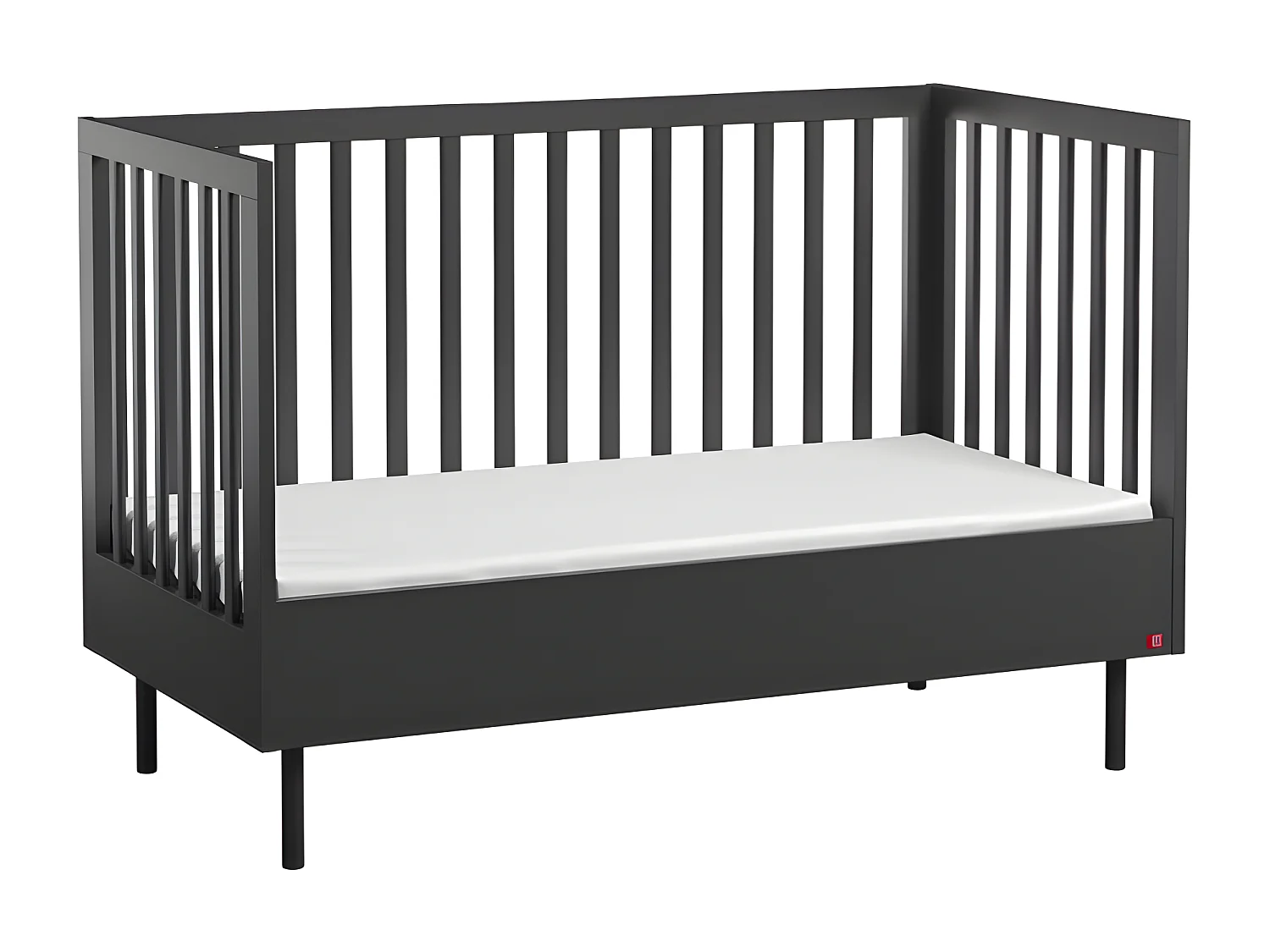 Lit bébé évolutif et Armoire Cute Noir