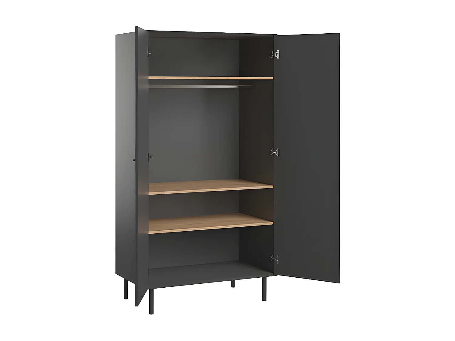 Lit bébé et Armoire Cute Noir