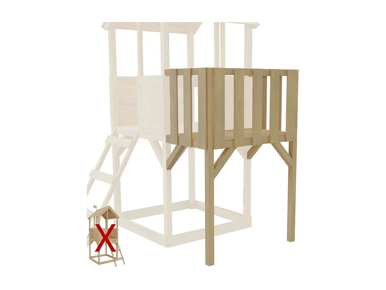 Balcon pour cabane Tower