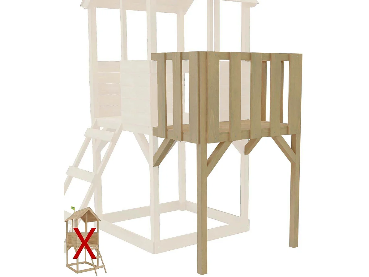 Balcon pour cabane Tower