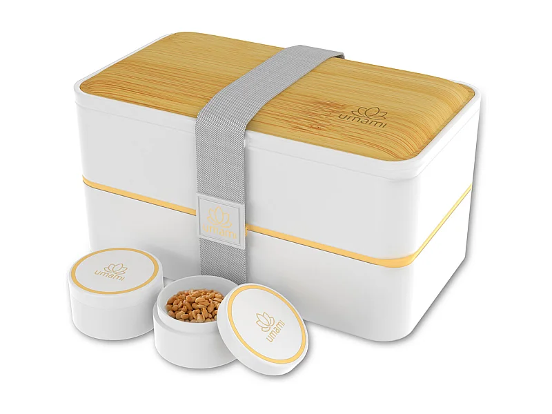 Bento Original  1,2 l blanc et bambou