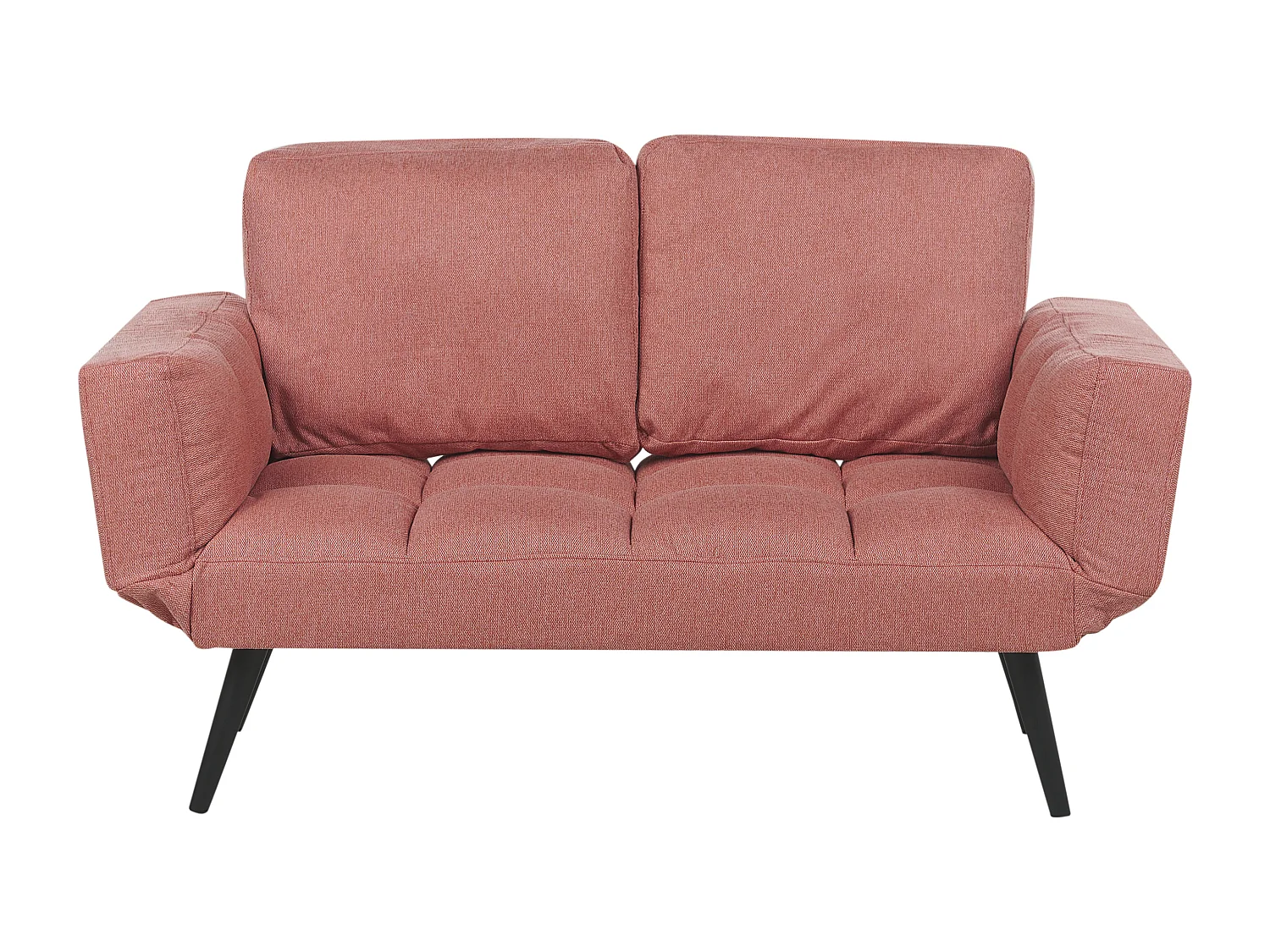 Divano letto BREKKE Tessuto Rosa 2 posti