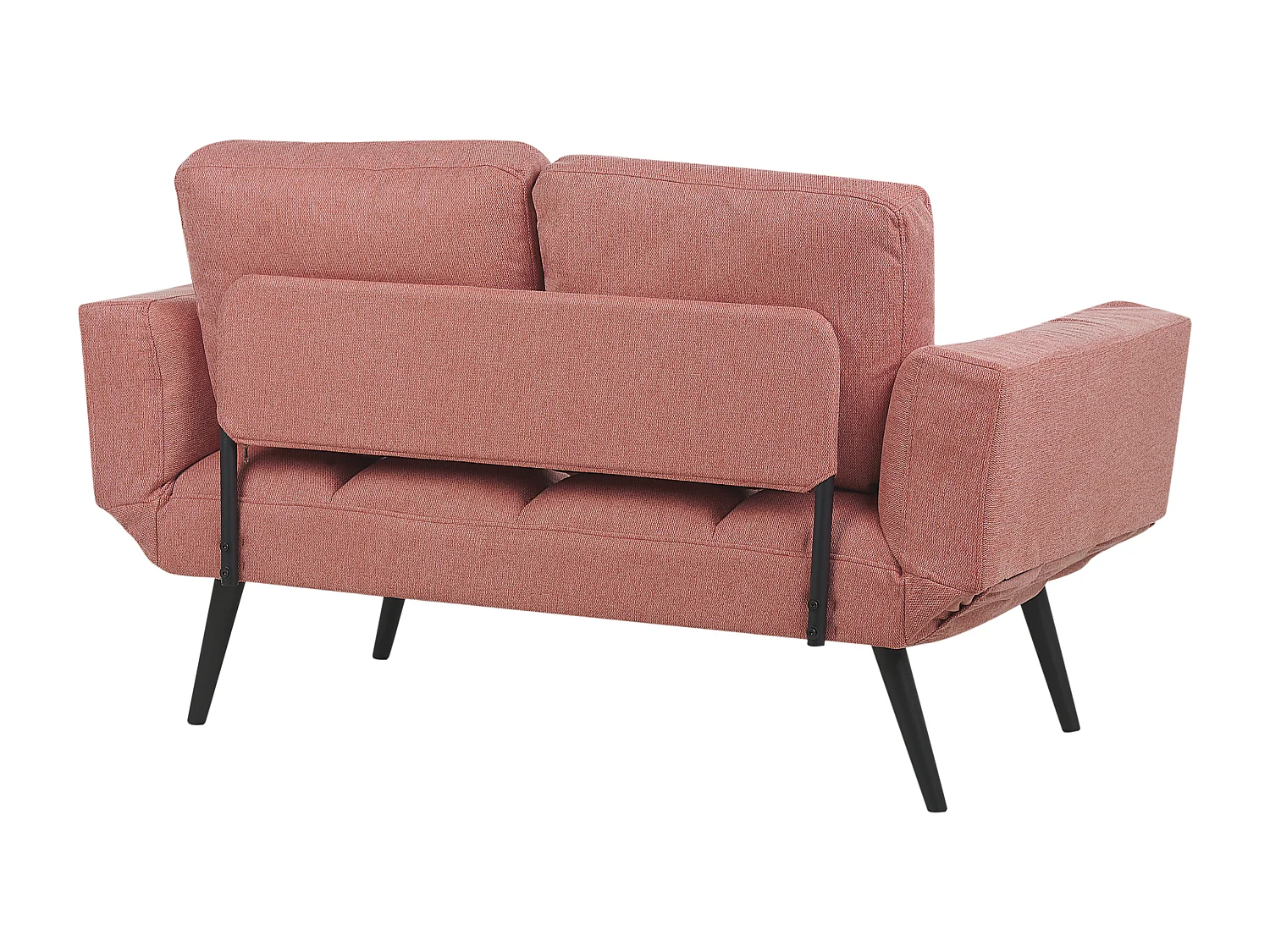 Divano letto BREKKE Tessuto Rosa 2 posti