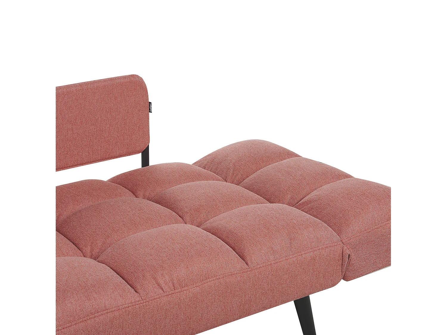 Divano letto BREKKE Tessuto Rosa 2 posti
