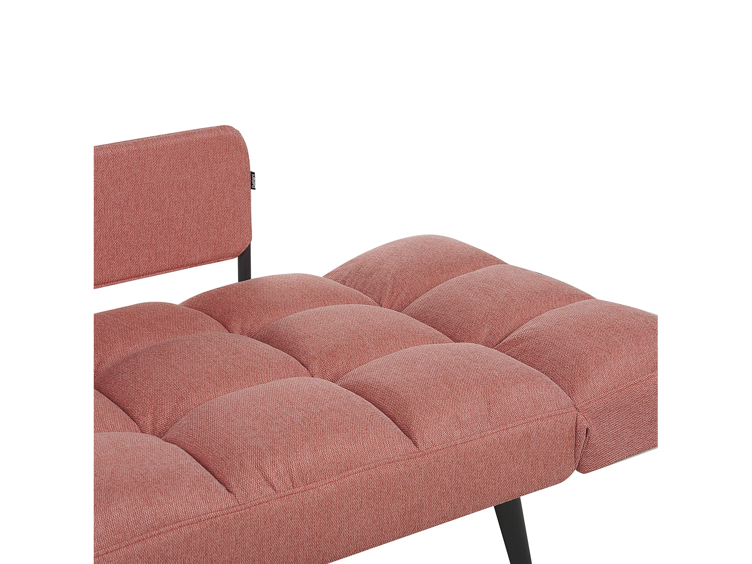 Divano letto BREKKE Tessuto Rosa 2 posti