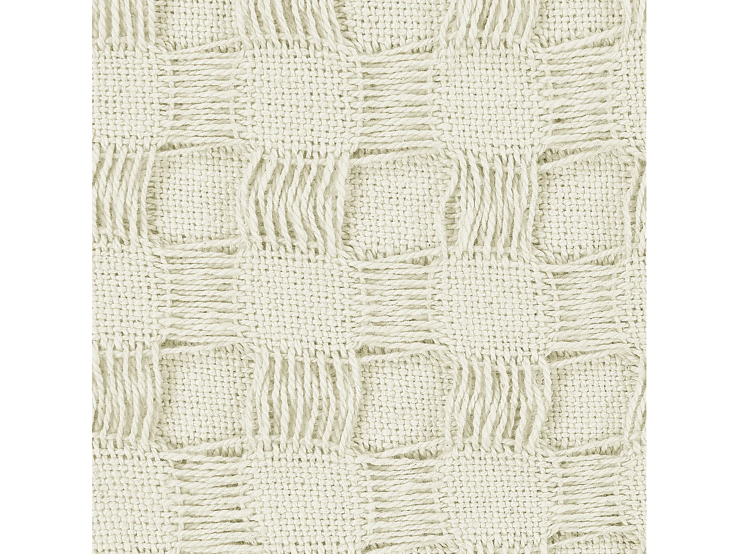 Narzuta na łóżko BERE Bawełna 200 x 220 cm Złamana biel