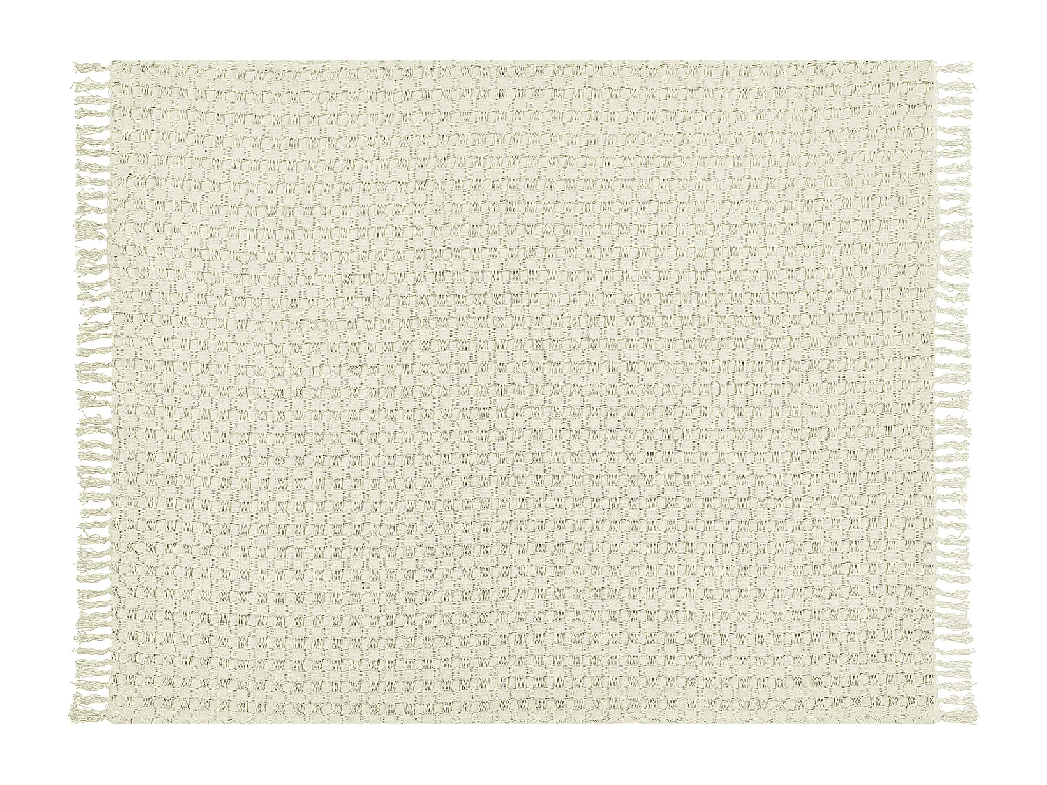 Colcha BERE Algodón 150 x 200 cm Blanco crema