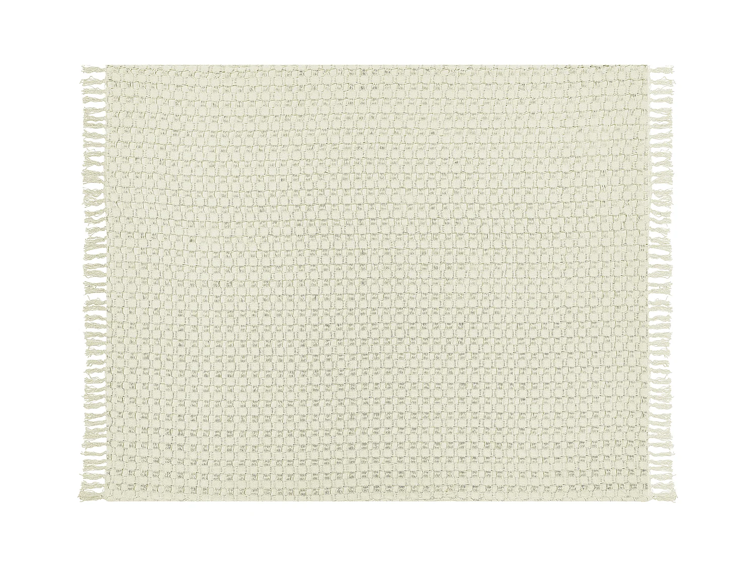 Sprei BERE Katoen 150 x 200 cm Gebroken wit