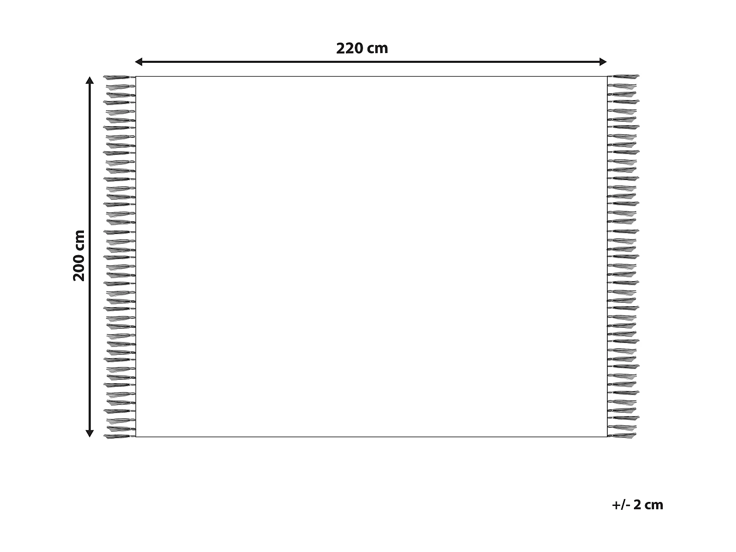 Couvre-lits BERE Coton 200 x 220 cm Gris foncé