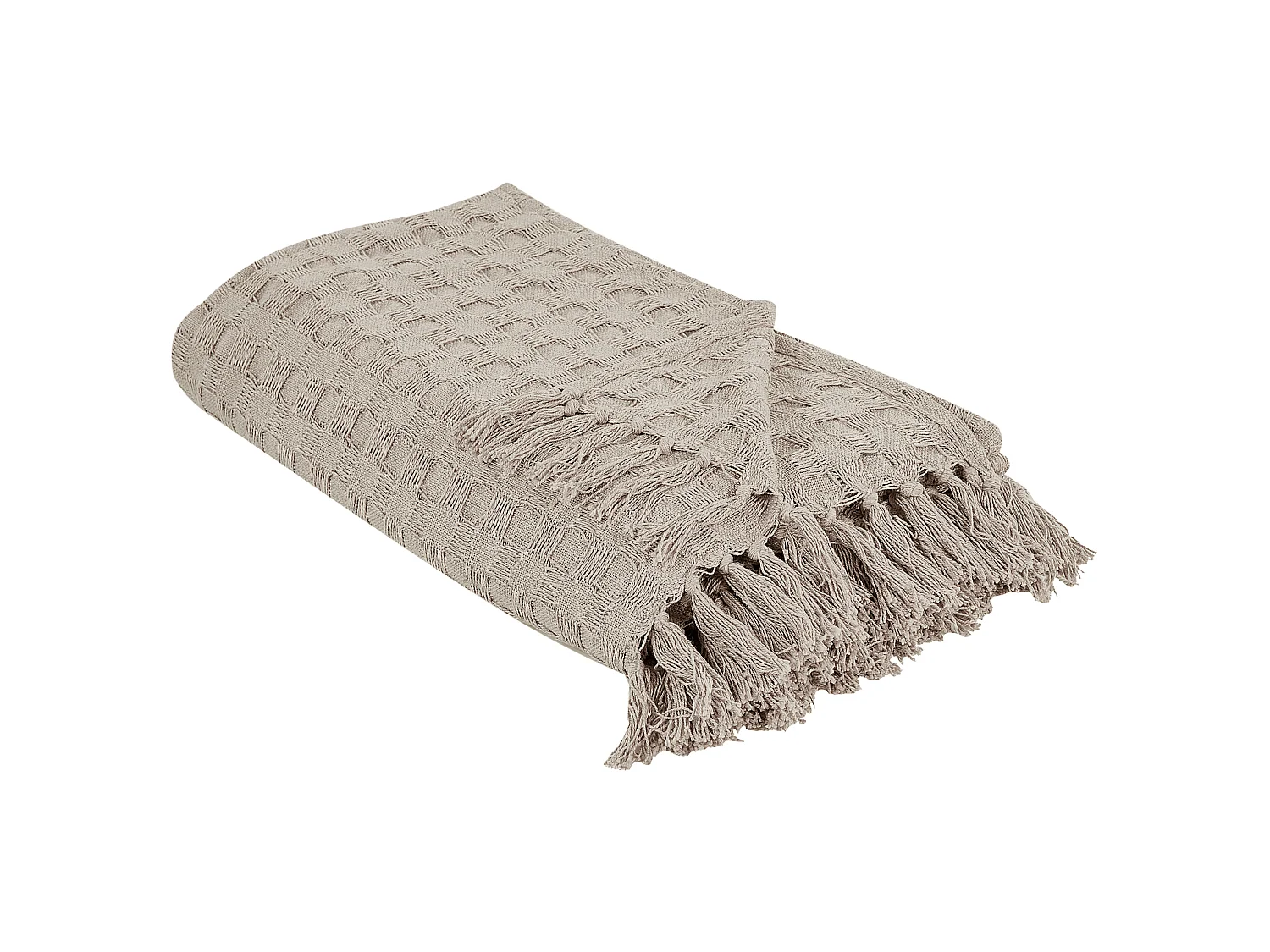 Bedspread BERE Cotton 200 x 220 cm Taupe