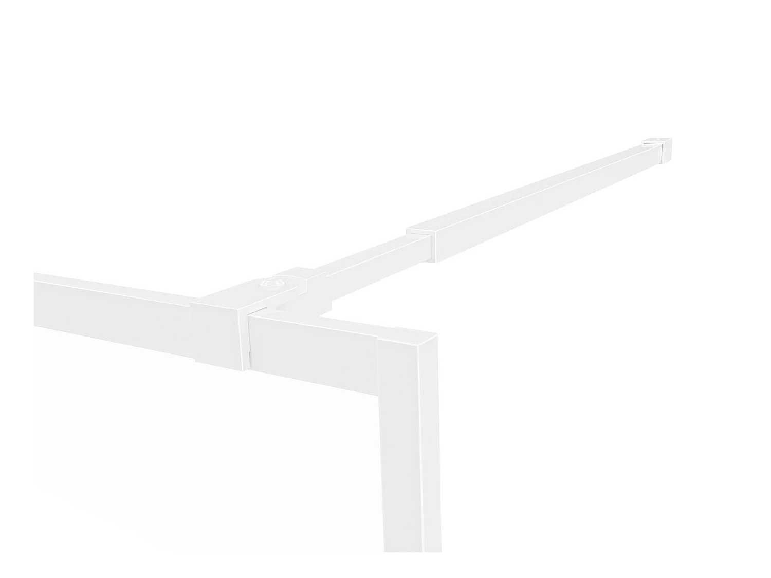 Italiensk brusevæg i værkstedsstil - Mat hvid - 120 x 200 cm - URBANIK