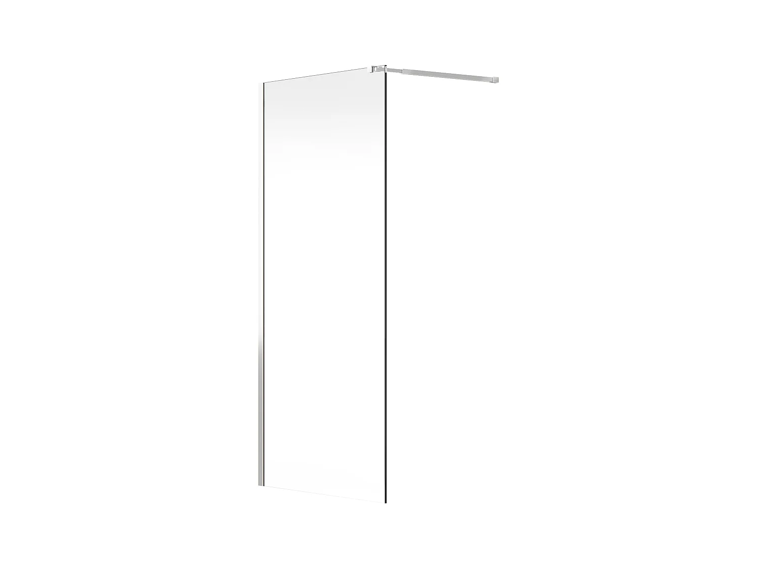 Ścianka prysznicowa do kabiny walk-in - Chrom - 120 x 200 cm - DAREN
